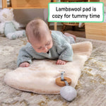 Every Season Lambswool Cover and Mat for babies made from 100% Australian lambswool for comfort and sensory development