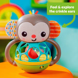 Bright Starts Giggle & Rattle Gift Set, 2-PK, Monkey and Elephant