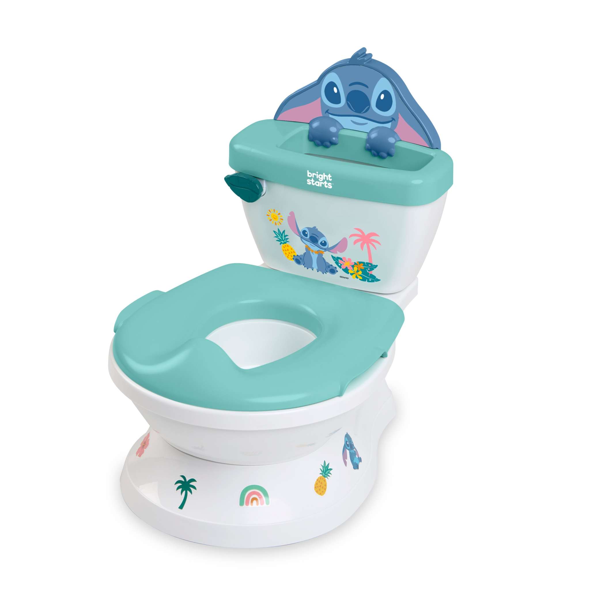 Disney Baby Stitch My Size Potty training seat with stickers, sounds, and removable potty for toddlers