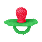 Bright Starts Raspberry Bliss Silicone Baby Teether Toy, Unisex, Ages 3 Months+