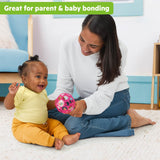 Bright Starts Oball Easy Grasp Baby Rattle Ball in Pink, 4"