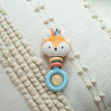 Ingenuity Kitt Ring Rattle for Baby, Plant-Based Materials
