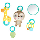 Bright Starts Hug ‘n Cuddle Elephant Baby Gym and Tummy Time Play Mat with Toys