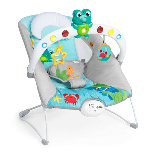 Baby Einstein Ocean Explorers Kick to It Neptune Musical Bouncer, for Babies Ages 0-6 Months