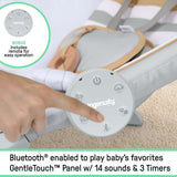 Ingenuity Inlighten Bounce & Sway Swing with Bluetooth & Canopy, 3-in-1 Seat, Ages 0+ – Pebble Shore