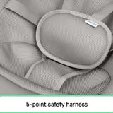 Nestle Vibrating Rocker lightweight baby seat with gentle vibrations and breathable mesh pad