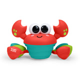 Bright Starts Rockin’ Crawling Crab Interactive Baby Toy with Music & Dancing, Red