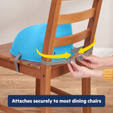 Bright Starts Marvel Spidey and His Amazing Friends My Spot Easy-Clean Baby Booster Feeding Chair, Blue, 6 Months+