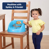 Bright Starts Marvel Spidey and His Amazing Friends My Spot Easy-Clean Baby Booster Feeding Chair, Blue, 6 Months+