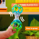 Bright Starts Wobble & Rattle Gift Set baby toy easy to grasp blue and green rattle balls