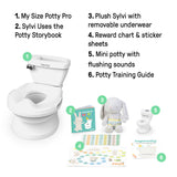 Ingenuity My Size Potty with Sylvi Potty Training Kit – Toddler Toilet with Plush Bunny, Mini Toy Potty & more