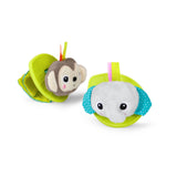 Bright Starts Adventure Safari Bus 5-Piece Gift Set, On-the-Go Baby Toys, Unisex, 0-6 Months+