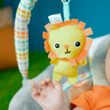 Bright Starts Whimsical Wild Comfy Bouncer Seat with Soothing Vibration and Melodies