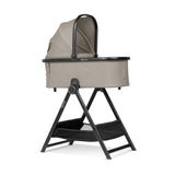 Ingenuity 3DSuite DualDock Carry Cot Stand – Folding Bassinet Stand with Storage Basket