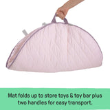 Ingenuity Cozy Spot Duvet Activity Gym with Self-Storage, Machine Washable Mat, Calla