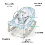 Ingenuity Keep Cozy 3-in-1 Grow with Me Baby Bouncer, Rocker & Toddler Seat, Spruce