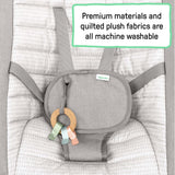 Keep InMotion Automatic Baby Rocking Seat with remote control, soothing vibrations, calming music, and removable toy bar