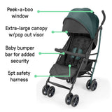3Dlite Jewel Stroller lightweight compact umbrella stroller with multi-position recline and oversized canopy