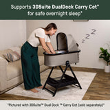Ingenuity 3DSuite DualDock Carry Cot Stand  Folding Bassinet Stand with Storage Basket