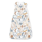 SwaddleMe by Ingenuity Night Sack Sleeper 100% cotton wearable baby blanket for 3-18 months with extra-long zipper and hip-healthy design