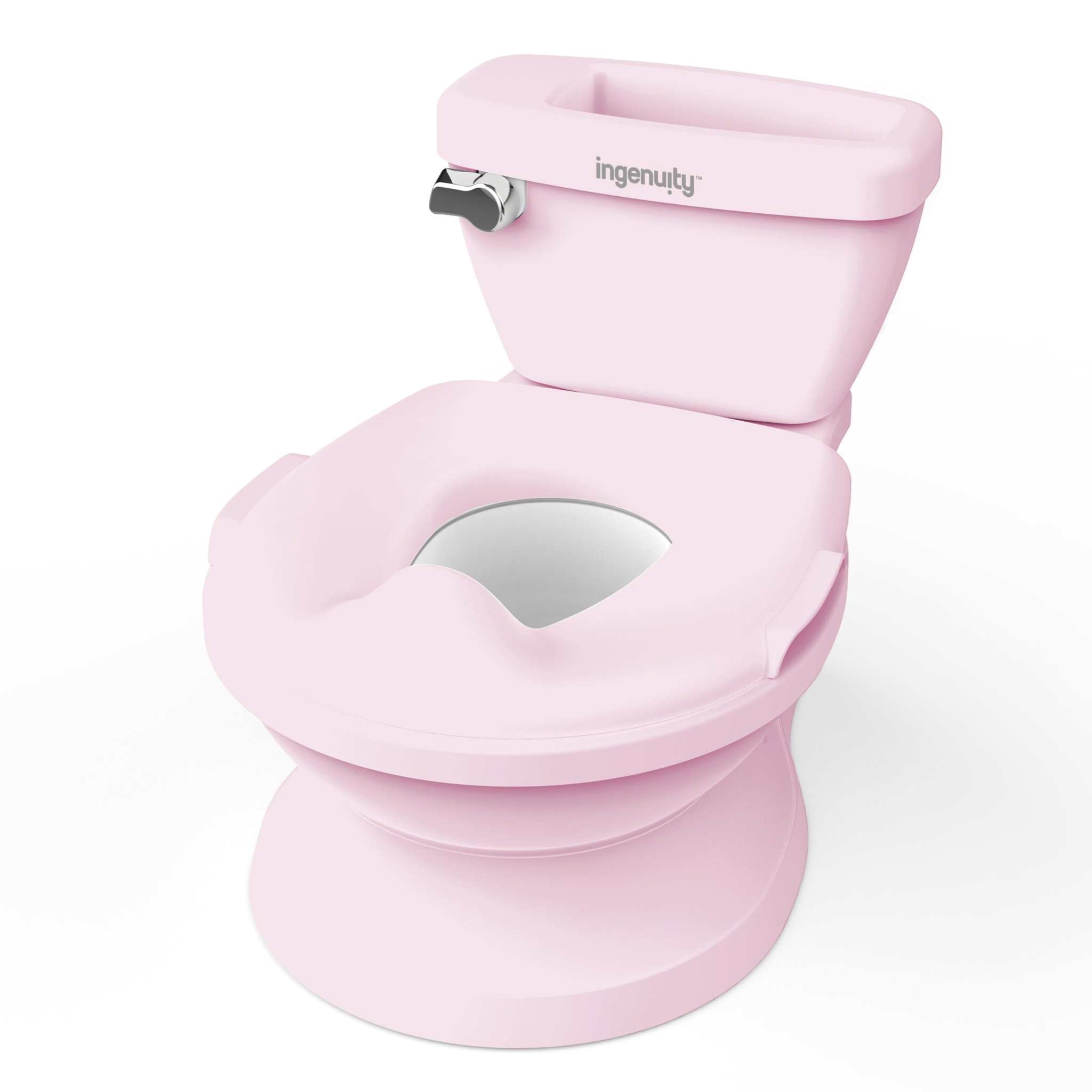Summer by Ingenuity My Size Potty Pro toddler potty with realistic flush handle and built-in storage compartment