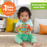 Oball Easy Grasp Rollin' Rainstick Rattle Cause & Effect Infant Toy, 6"