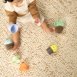Ingenuity Calm Springs Nesting Rattles, Unisex, For Baby 3 Months & Up