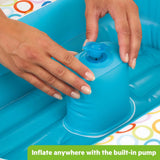 Bright Starts Bathe & Giggle 2-in-1 Baby Bath Tub and Ball Pit, Built-in Air Pump and 8 Floating Balls, 6M+