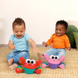 Bright Starts Rockin’ Crawling Crab Interactive Baby Toy with Music & Dancing, Red