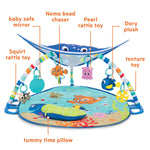 Finding Nemo Mr. Ray Activity Gym with lights, music, and detachable toys for newborns