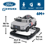 All-American Ford F-150 4-in-1 baby walker with activity center, lights, sounds, and adjustable height for early walkers