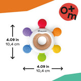Baby Einstein Soothe & Explore Silicone & Wood Teether Baby Toy, Ages 3+ Months