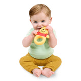 Disney Winnie the Pooh Natural Rubber Teether Toy by Bright Starts, Unisex, Ages 3 Months & Up