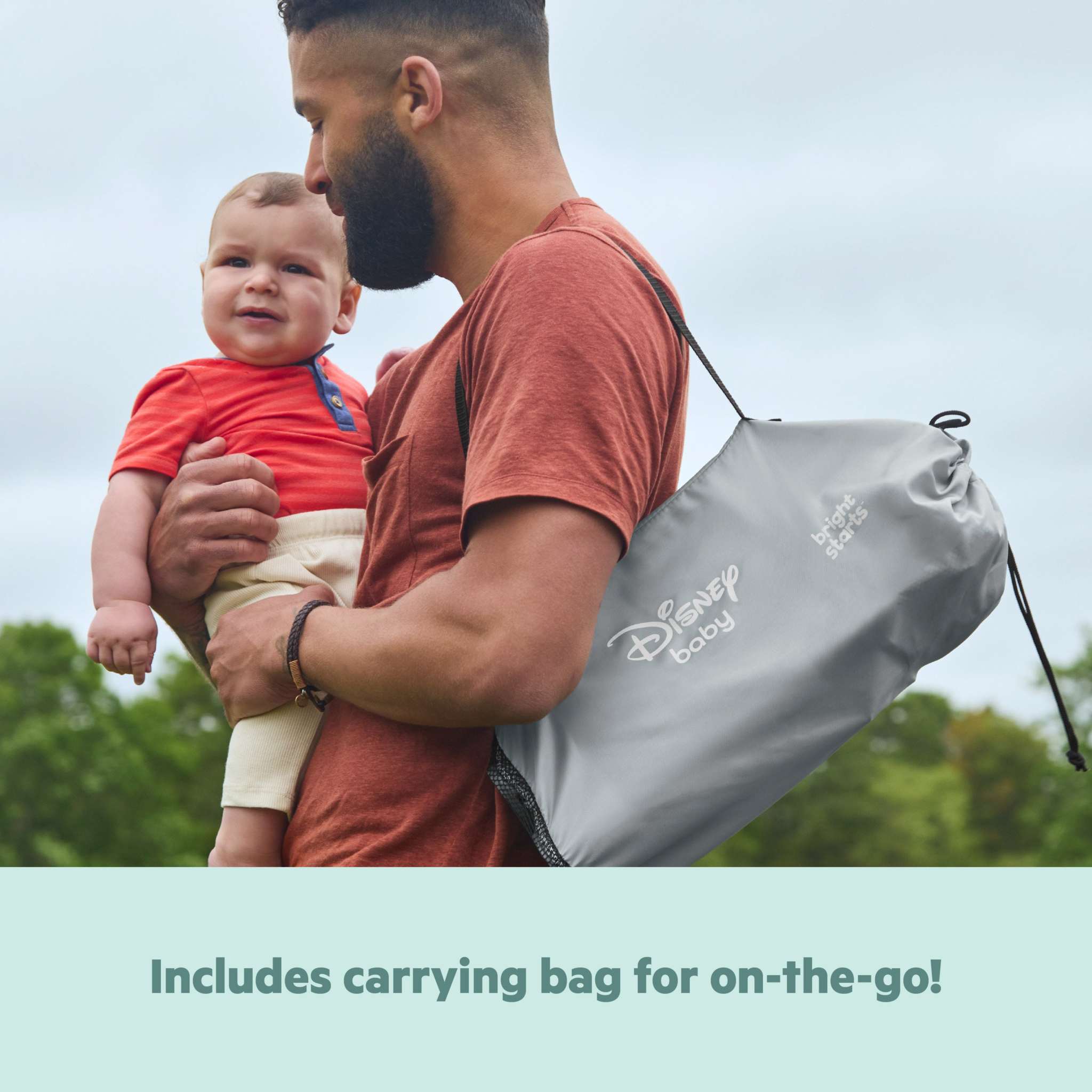 Bright Starts Disney Baby Pop 'N Sit portable booster seat with Winnie the Pooh design for babies and toddlers