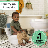 My Size Potty Pro toddler training toilet with realistic flush handle and built-in storage compartment