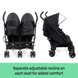 Ingenuity 3Dlite Double Convenience Stroller lightweight foldable with padded seats and storage baskets