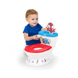 Bright Starts Marvel Spidey and his Amazing Friends My Size Potty 2-in-1 System, Unisex Toddler Potty Chair with Flushing & Cheering Sounds