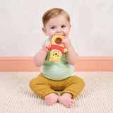 Disney Winnie the Pooh Natural Rubber Teether Toy by Bright Starts, Unisex, Ages 3 Months & Up