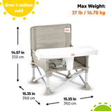Bright Starts Pop 'N Sit Portable Booster, Grey