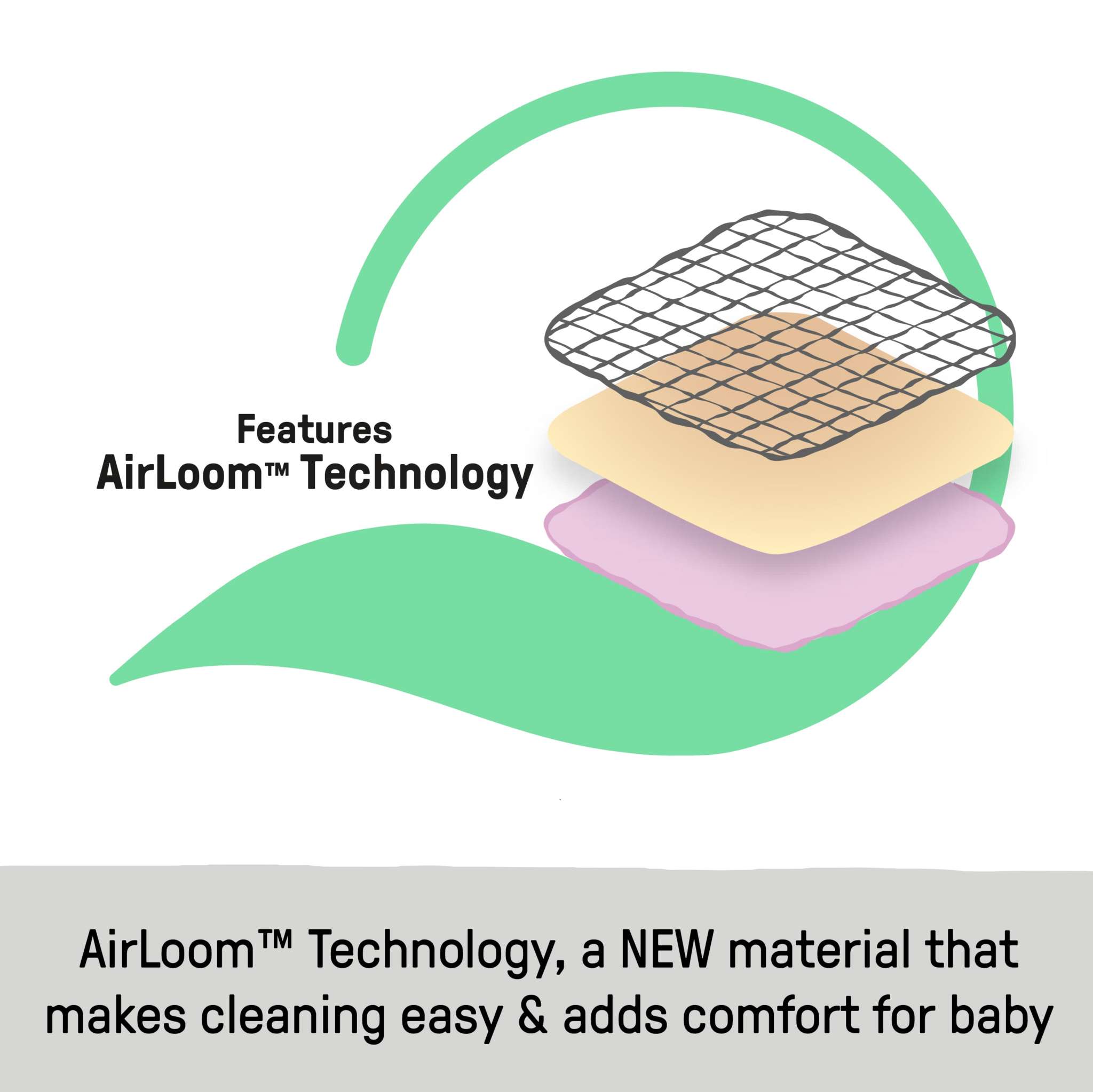 Dream and Grow Bedside Bassinet with breathable mesh sides and adjustable height for newborns to 12 months