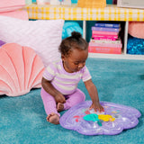 Bright Starts Disney The Little Mermaid Sea Treasures Tummy Time Water Mat, Purple