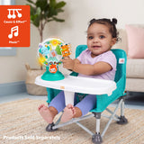 Bright Starts Spinning Sounds Suction Cup Spinner, 45+ Songs, Lights & Sounds, High Chair Toy for 3 Months+