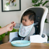 Ingenuity Easy Eater 4-Pack Absorbent Terry-Backed Cotton Baby Bib Set for Eating or Teething - Canopy