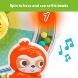 Bright Starts Spinning Sounds Suction Cup Spinner, 45+ Songs, Lights & Sounds, High Chair Toy for 3 Months+