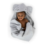Ingenuity Clean & Cuddly Hooded Character Towel - Grazer & Clean & Cuddly 6-Pack Terry Washcloth Set - Grazer & Clean