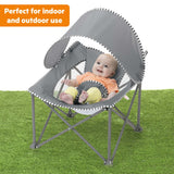 Bright Starts Pop 'N Chill Travel Seat, Grey