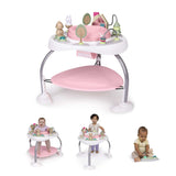 Ingenuity Spring & Sprout 2-in-1 Baby Activity Center Jumper and Table with Infant Toys - Ages 6 months +, First Forest