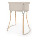 Ingenuity Right Height Adjustable Bassinet for Postpartum Recovery  4 Height Levels, Soothing Vibration, Light & Sound - Sand
