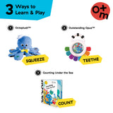 Baby Einstein Ocean Explorers Opus’s Sensory Seas Baby Toy Gift Set, 3-Piece, Ages 3+ Months