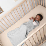 SwaddleMe by Ingenuity Night Sack Sleeper wearable cotton baby blanket for 3-18 months with zipper and hip-healthy design